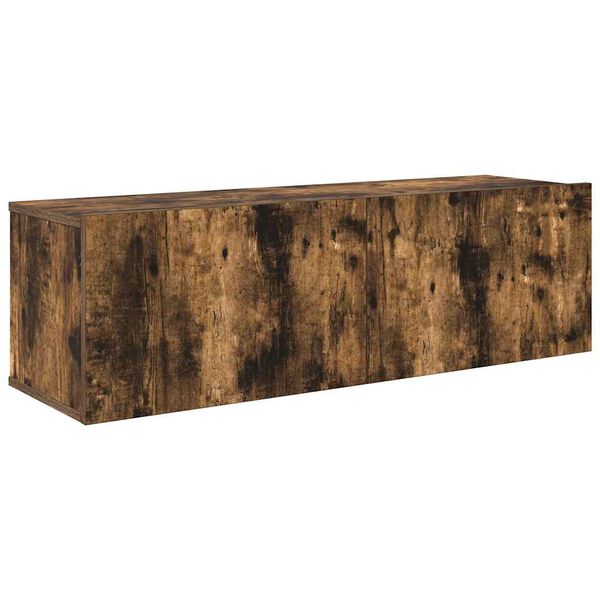 vidaXL TV-skapsett 7 deler r&oslash;kt eik konstruert tre