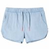 vidaXL Barneshorts myk denimbl&aring; 128
