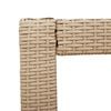 vidaXL Hagebord med treplate beige 100x40x75 cm polyrotting