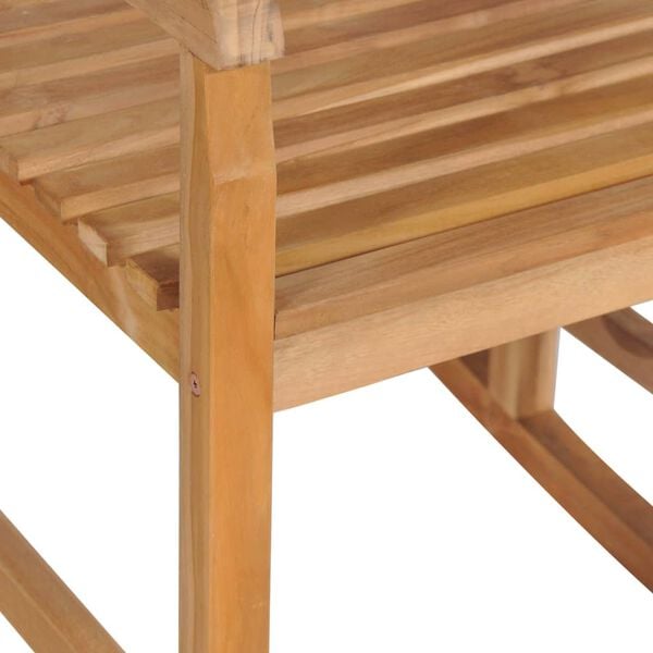 vidaXL Gyngestol heltre teak