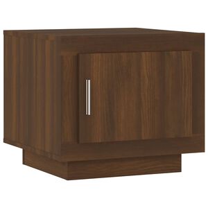 vidaXL Salongbord brun eik 51x50x45 cm konstruert tre