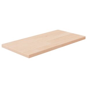 vidaXL Hylleplate 40x20x1,5 cm ubehandlet heltre eik