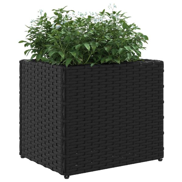vidaXL Plantekasser 2 stk svart 36x30x32 cm polyrotting