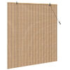 vidaXL Rullegardin med gardiner Natur 150 x 160 cm Bambus