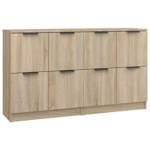 vidaXL Skjenker 2 stk sonoma eik 60x30x70 cm konstruert tre