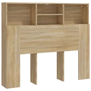 vidaXL Sengegavlskap sonoma eik 120x19x103,5 cm