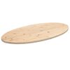 vidaXL Bordplate 110x55x2,5 cm heltre furu oval