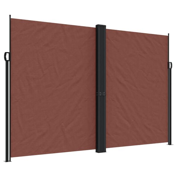 vidaXL Uttrekkbar sidemarkise 220x600 cm brun