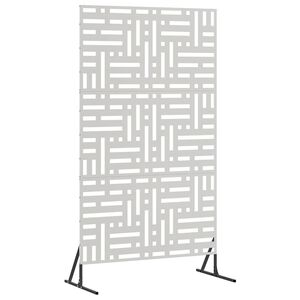 vidaXL Personvernsvegg 100 x 50 x 180 cm Rustfritt st&aring;l S&oslash;lv