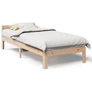 vidaXL Sengeramme uten madrass 80x200 cm heltre furu