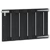 vidaXL Hageport 100 x 60 cm WPC og Aluminium Svart