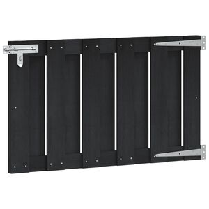 vidaXL Hageport 100 x 60 cm WPC og Aluminium Svart