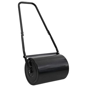 vidaXL Hageplenruller Svart 110 x 52 cm Jern
