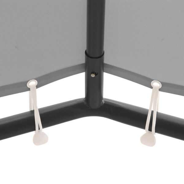 vidaXL Paviljong 4x4 m antrasitt