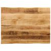 vidaXL Bordplate naturlig kant 90x60x2,5 cm grovt heltre mangotre