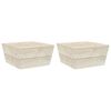 vidaXL Hagebord 2 stk 60x60x30 cm impregnert gran