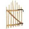 vidaXL Buet gjerdeport 100 x 120 cm Impregnert Hassel Tre Naturlig