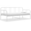 vidaXL Ramme til sovesofa hvit metall 90x200 cm