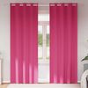 vidaXL M&oslash;rkleggende Gardiner med Ringer 2 pcs Lys Rosa 260 x 140 cm