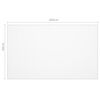 vidaXL Bordbeskytter matt 100x60 cm 1,6 mm PVC