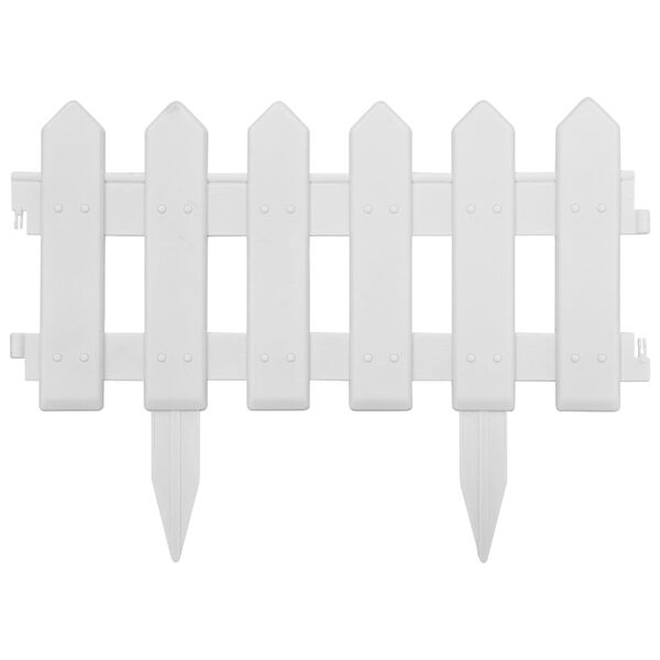 vidaXL Plenkanter 25 stk hvit 10 m PP