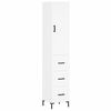 vidaXL Highboard hvit 34,5x34x180 cm konstruert tre