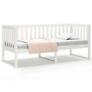 vidaXL Dagseng uten madrass hvit 75x190 cm heltre furu