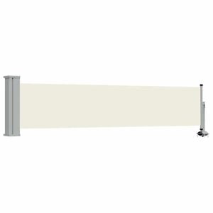 vidaXL Uttrekkbar sidemarkise 60x300 cm kremhvit