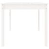vidaXL Hagebord hvit 82,5x82,5x76 cm heltre furu