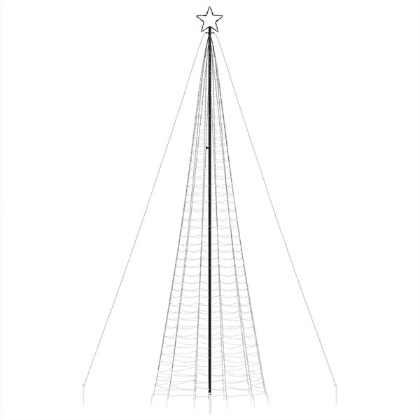 vidaXL LED Juletre med Spikes 1534 LED Fargerike 500 cm