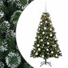 vidaXL Kunstig juletre med kuler 120 cm 150 LED-lys Varmhvit