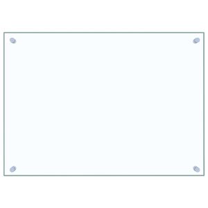 vidaXL Kj&oslash;kkenplate gjennomsiktig 70x50 cm herdet glass