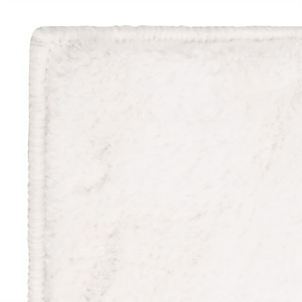 vidaXL Teppe kunstig kaninskinn 180x270 cm kremhvit