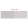vidaXL Uttrekkbar sidemarkise 180x600 cm gr&aring;