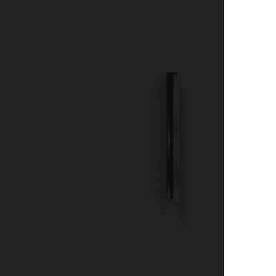 vidaXL Veggskap svart 60x31x60 cm konstruert tre