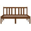 vidaXL Sengeramme honningbrun heltre 120x200 cm