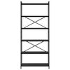 vidaXL Bokhylle Svart Eik 40 x 30 x 85 cm Konstruert tre