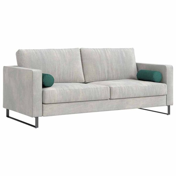 vidaXL Bolster puter 2 pcs Mørkegrønn Ø 15 x 40 cm stoff