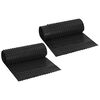 vidaXL Prikket dreneringsark 2 stk. Svart 0,5 x 20 m HDPE