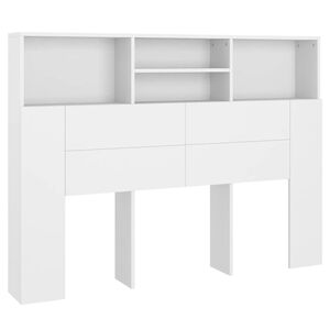 vidaXL Sengegavlskap hvit 140x19x103,5 cm