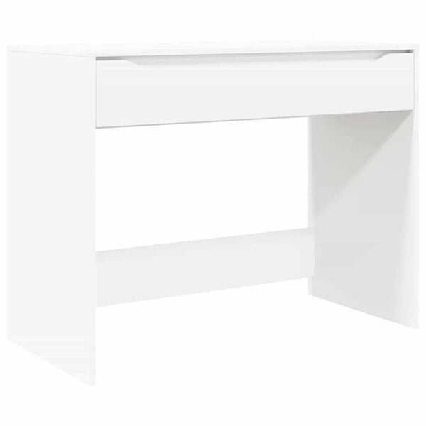 vidaXL Skrivebord med skuff Hvit 100 x 50 x 78 cm Konstruert tre