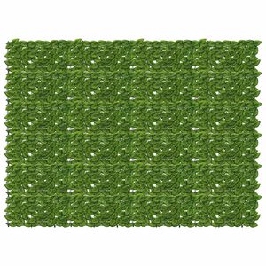 vidaXL Balkong skjerm med blader Gr&oslash;nn og gul 200 x 150 cm