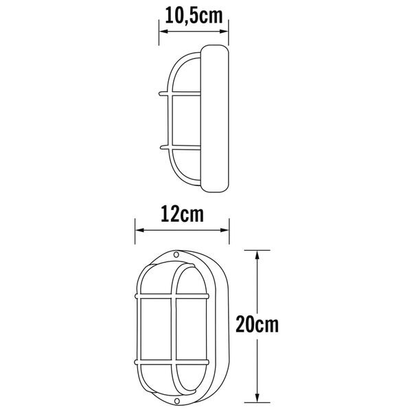KONSTSMIDE Vegglampe Elmas matt hvit plast