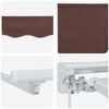 vidaXL Manuell markiseramme med LEDs Brun 3 x 2,5 m