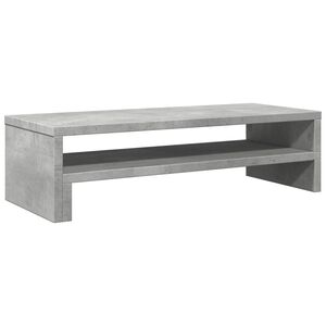 vidaXL Skjermhylle betonggr&aring; 54x22x15 cm konstruert tre