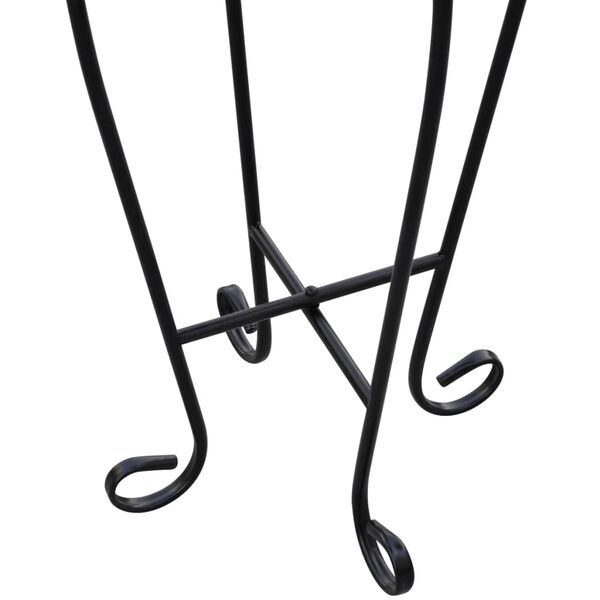 vidaXL Plantebord mosaikk svart hvit