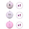 vidaXL Julekule Sett XXL 3 pcs Rosa Plast