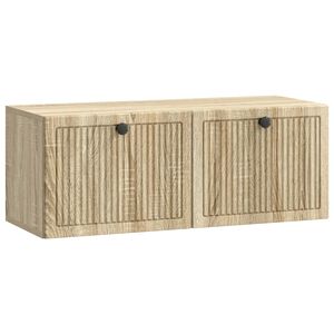 vidaXL Vegghengt TV skap Sonoma eik 78,5 x 31 x 30 cm Konstruert tre