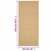 vidaXL Teppe naturlig sisal 66x150 cm
