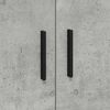 vidaXL Oppbevaringsskap 2 pcs Betonggr&aring; 108 x 41 x 40 cm